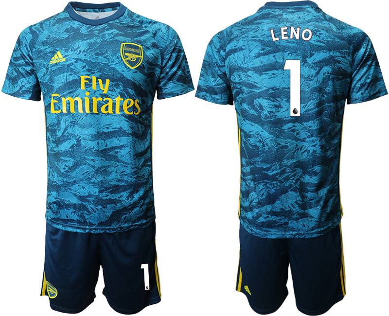 Men 2020-2021 club Arsenal blue goalkeeper #1 Soccer Jerseys->arsenal jersey->Soccer Club Jersey
